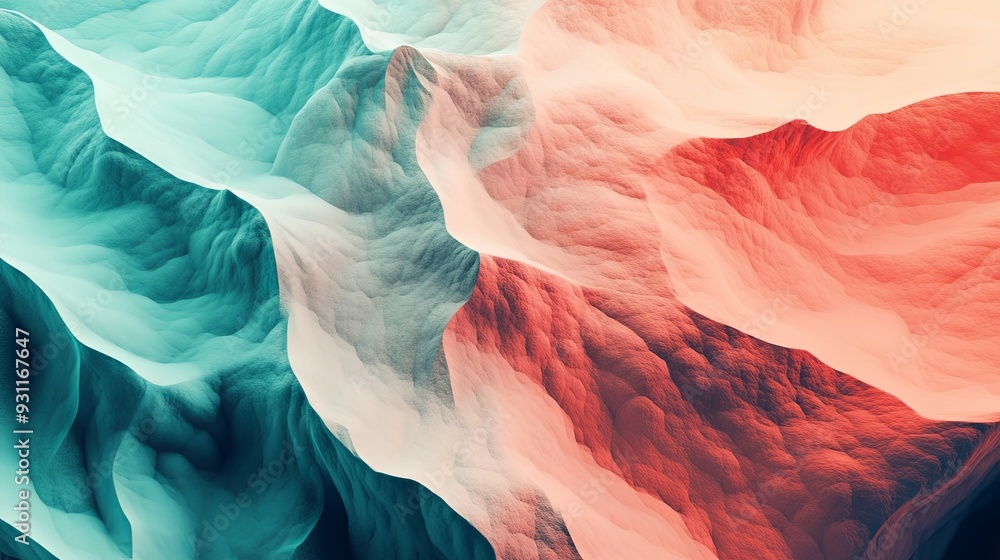 Gradient diffuse background illustration featuring coral and turquoise hues with subtle color differences, high-resolution 8k graphic art. Gradient diffuse background illustration featuring coral and turquoise hues with subtle color differences, high-resolution 8k graphic art.