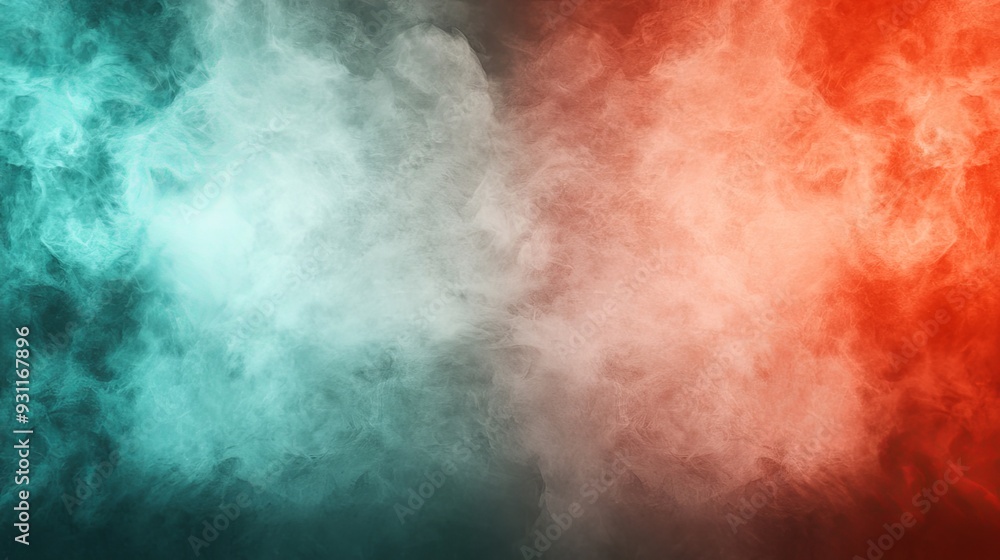 Fototapeta premium Gradient diffuse background illustration featuring coral and turquoise hues with subtle color differences, high-resolution 8k graphic art.