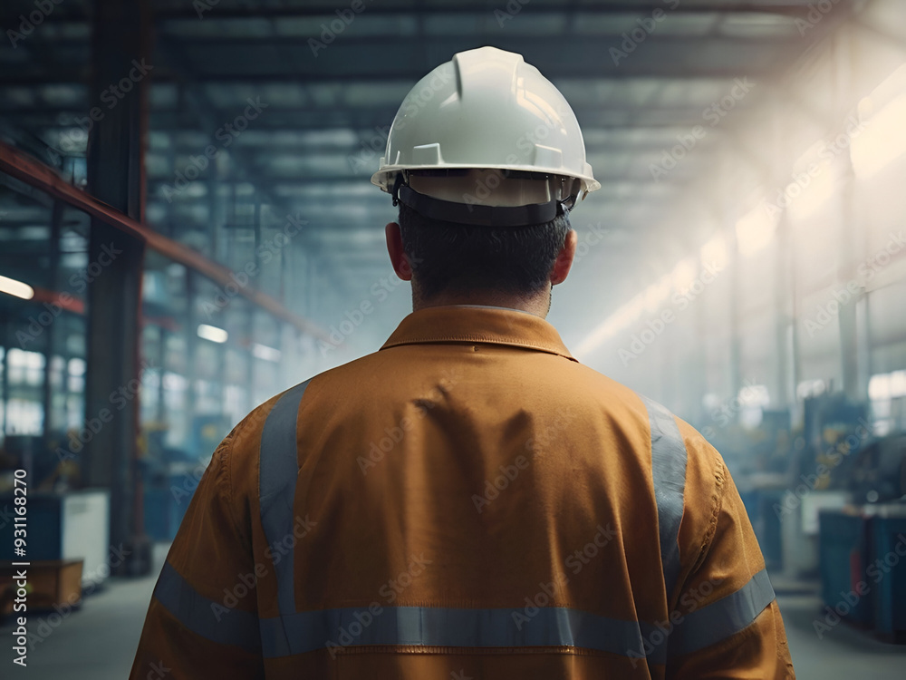 Engineer in factory , worker in warehouse