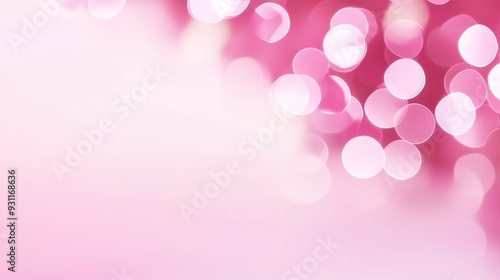 Pink Circles with Depth and Layering Effect photo