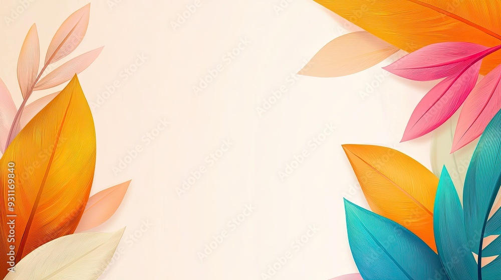 Vibrant Leaf Collage Vibrant Leaf Collage