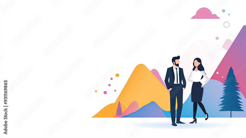 Obraz premium Serene Mountain Scene
