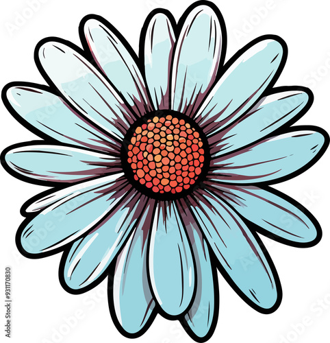 Nice flower clipart desing illustration
