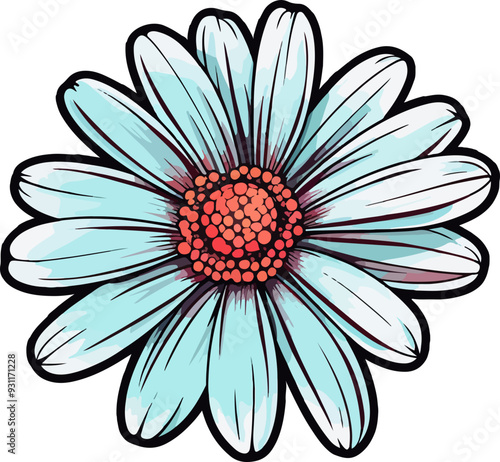 Nice flower clipart desing illustration