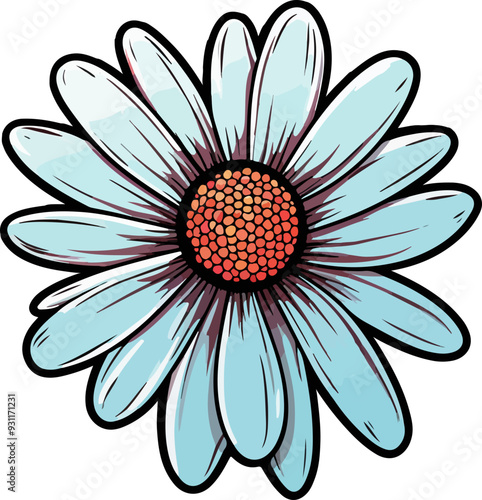 Nice flower clipart desing illustration
