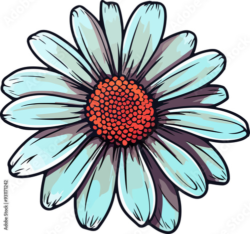 Nice flower clipart desing illustration