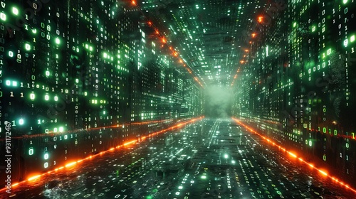 Technology computer network cyber crime security hacker virus programming abstract binary codes and symbols digital background