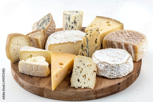 An artfully selected assortment of fine artisan cheeses