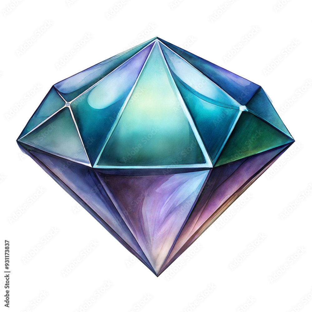 a shiny sparkly gem 3d hand drawn illustration a shiny sparkly gem 3d hand drawn illustration