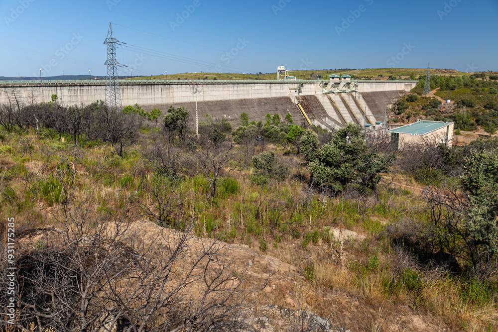 Agavanzal Dam. Our Lady of Agavanzal Reservoir, Zamora, Castile and Leon, Spain. Agavanzal Dam. Our Lady of Agavanzal Reservoir, Zamora, Castile and Leon, Spain.