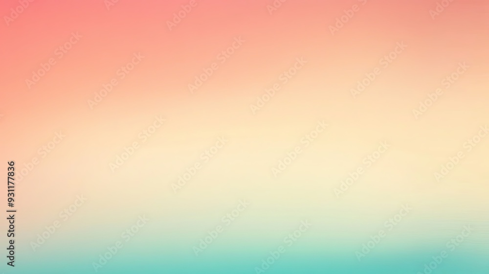 Naklejka premium Gradient diffuse background illustration with peach and teal hues, featuring subtle color differences, high-resolution 8k graphic art.