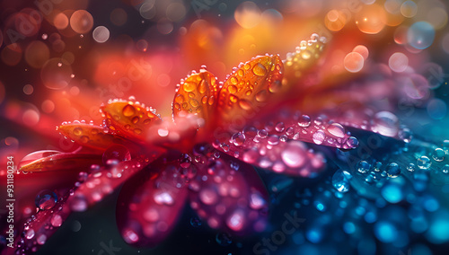 a close up of a flower

 photo