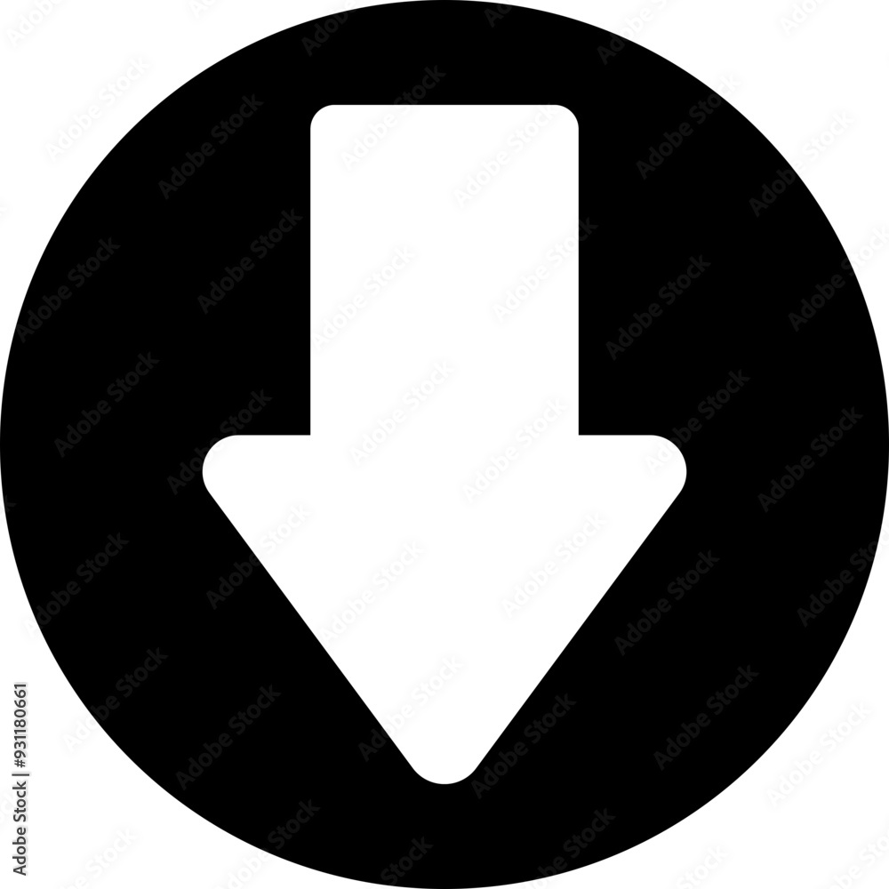 Down arrow vector icon. scroll illustration sign. Animation of arrow bouncing as it slide down. Graphic flat design element pictogram Suitable for app and websites isolated on transparent background. Down arrow vector icon. scroll illustration sign. Animation of arrow bouncing as it slide down. Graphic flat design element pictogram Suitable for app and websites isolated on transparent background.