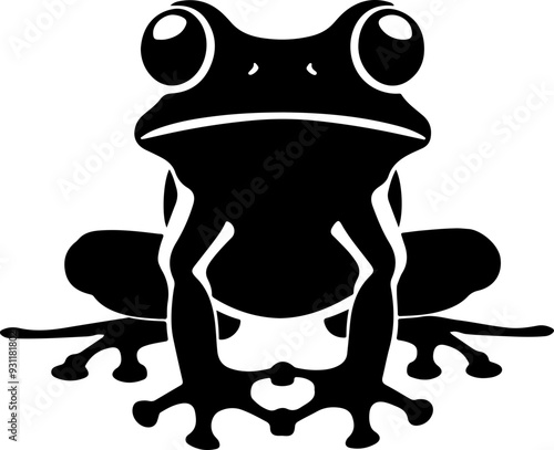 Frog clipart desing illustration