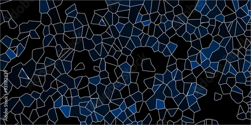 3D broken glass quartz vonoroi diagram vector background.Papercut geometric mosaic tiles pattern background. Broken Stained-Glass Background with lines. 