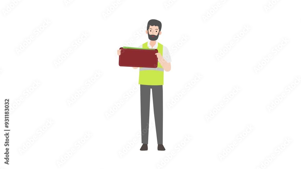 Man holding wallet Man holding wallet