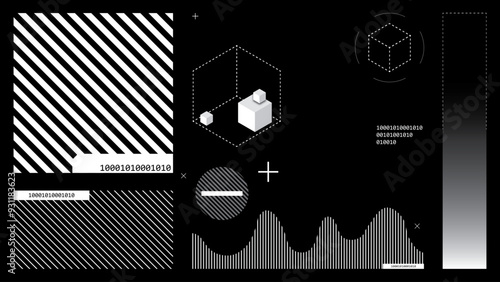 High tech interface elements,sci fi user interface 