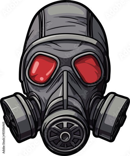 Gas mask clipart desing illustration