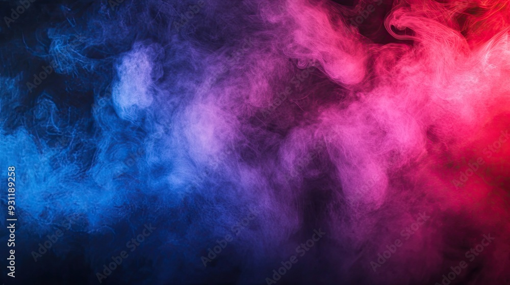 Abstract colorful smoke swirls against a dark background. Abstract colorful smoke swirls against a dark background.