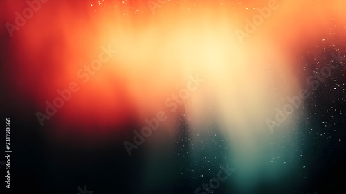 Abstract colorful gradient with soft light and bokeh effects.