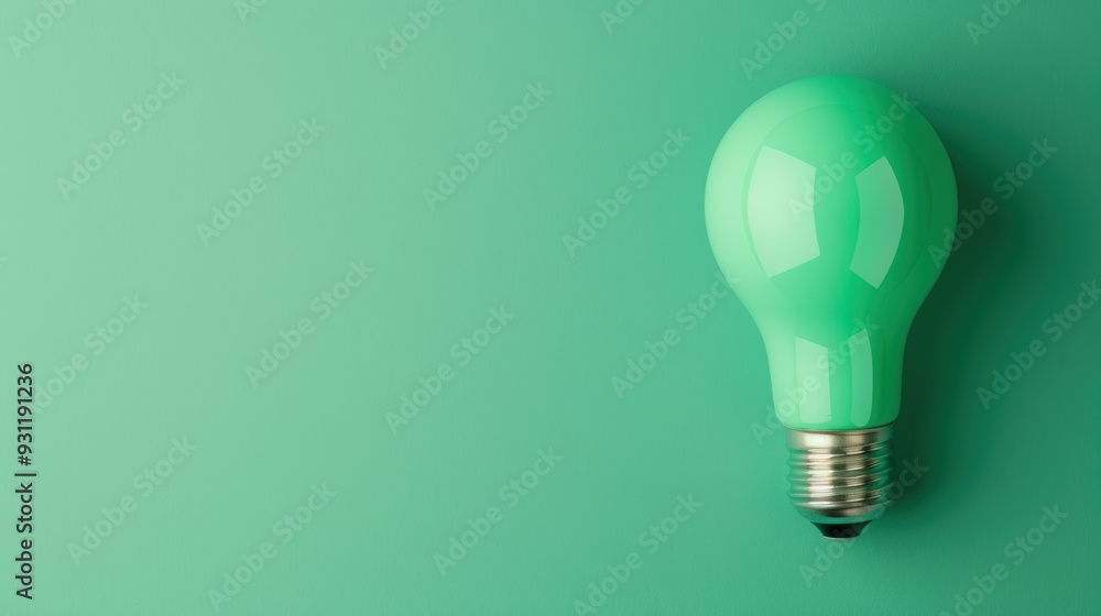 A creative and inspiring image of a green lightbulb, symbolizing ideas and innovation, set against a minimalist green background with space for text or graphics. A creative and inspiring image of a green lightbulb, symbolizing ideas and innovation, set against a minimalist green background with space for text or graphics.