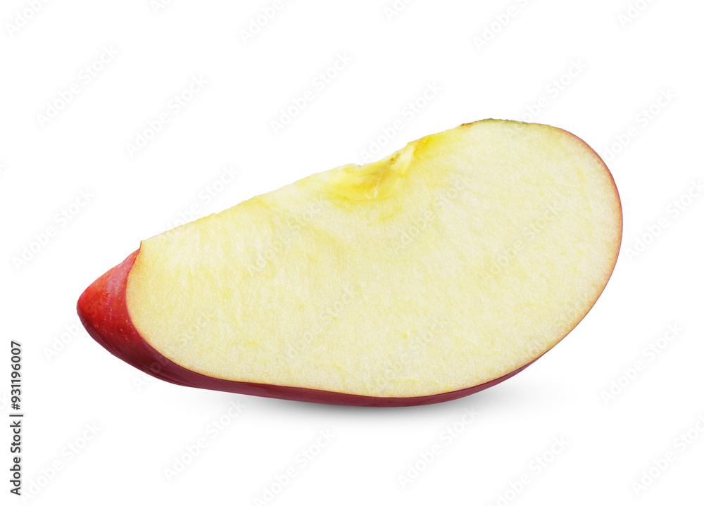 Sliced Red apple fruit isolated on white background. Sliced Red apple fruit isolated on white background.