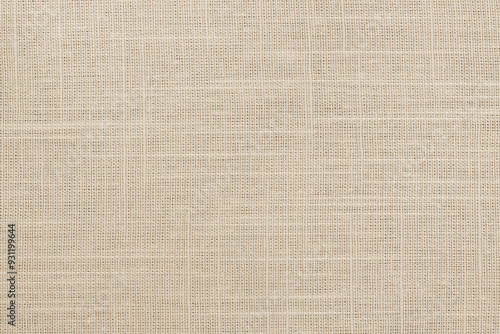 Brown linen fabric cloth texture for background, natural textile pattern.