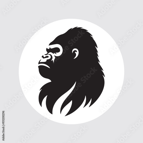 silhouette of a Gorilla