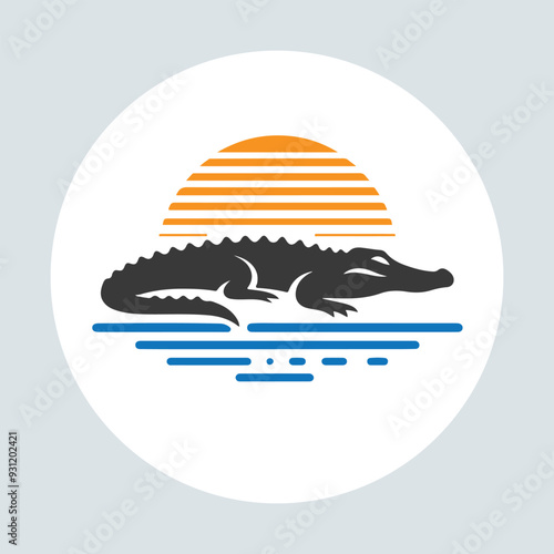 Crocodile logo tamplate
