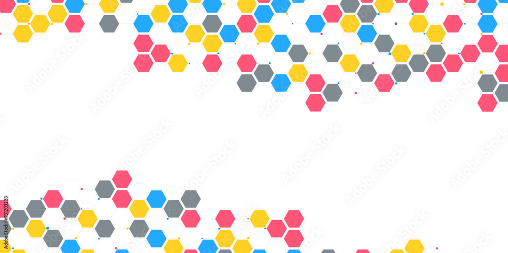 Seamless pattern of the hexagonal image. Geometric hipster hexagon frame background. Vector Illustration. Seamless pattern of the hexagonal image. Geometric hipster hexagon frame background. Vector Illustration.