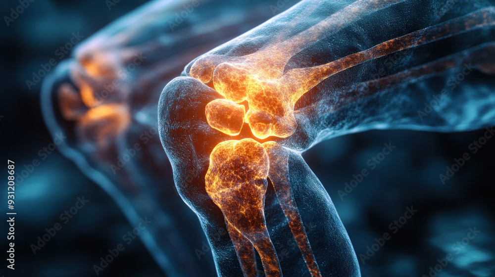 Radiating pain from a single joint, the image highlights the impact of arthritis on daily life. Radiating pain from a single joint, the image highlights the impact of arthritis on daily life.