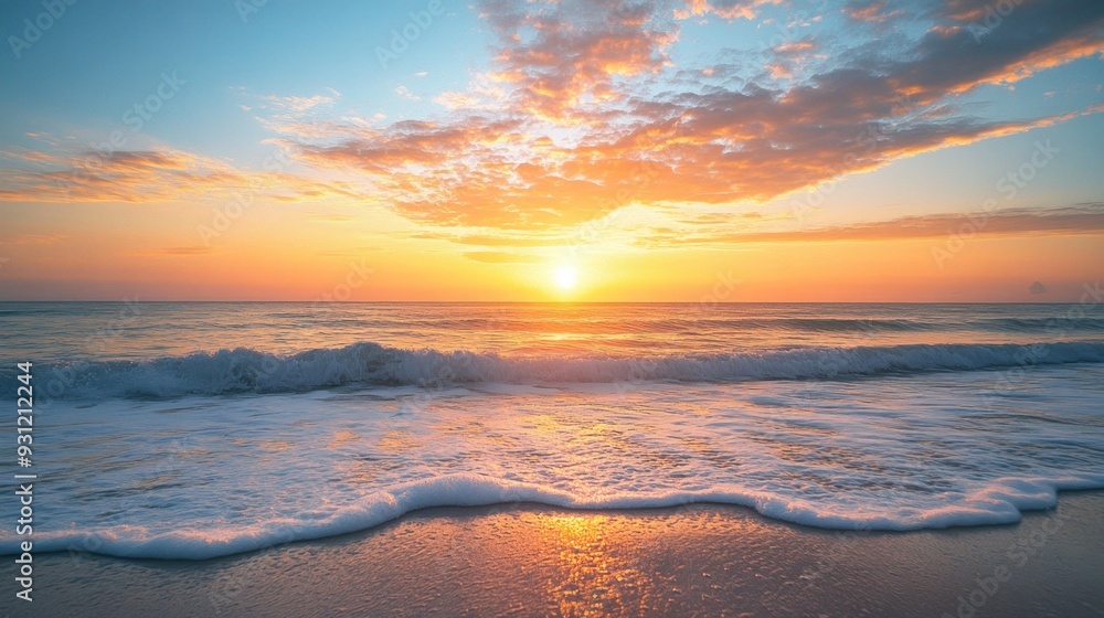 Stunning Sunset Over the Ocean