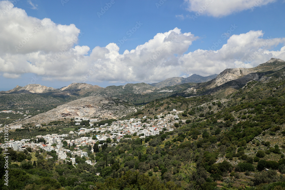 Mountain landscape-Filoti is a mountainous village on the Cyclades island of Naxos-Greece Mountain landscape-Filoti is a mountainous village on the Cyclades island of Naxos-Greece