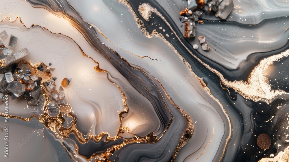 Fototapeta premium Luxurious abstract background with opulent textures and gold accents, elegant and rich design, luxury art concept.