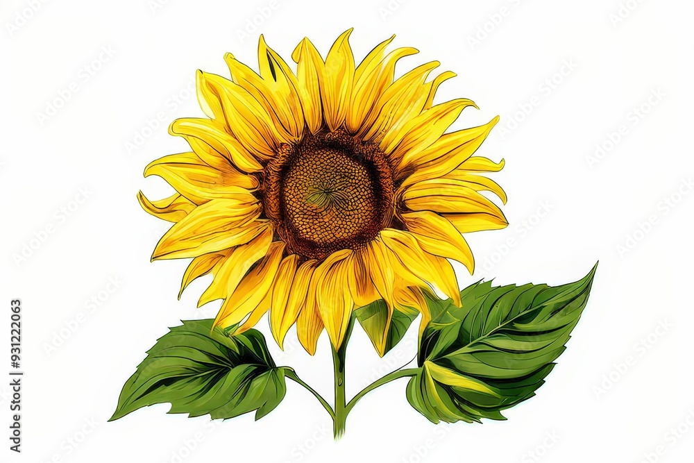 Obraz premium the AI Image Generator, a close up of a sunflower