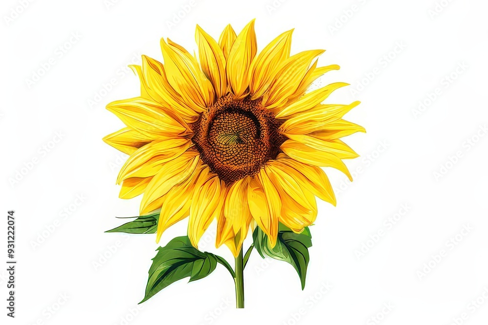 Fototapeta premium the AI Image Generator, a close up of a sunflower