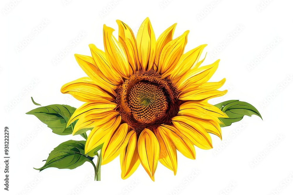 Fototapeta premium the AI Image Generator, a close up of a sunflower