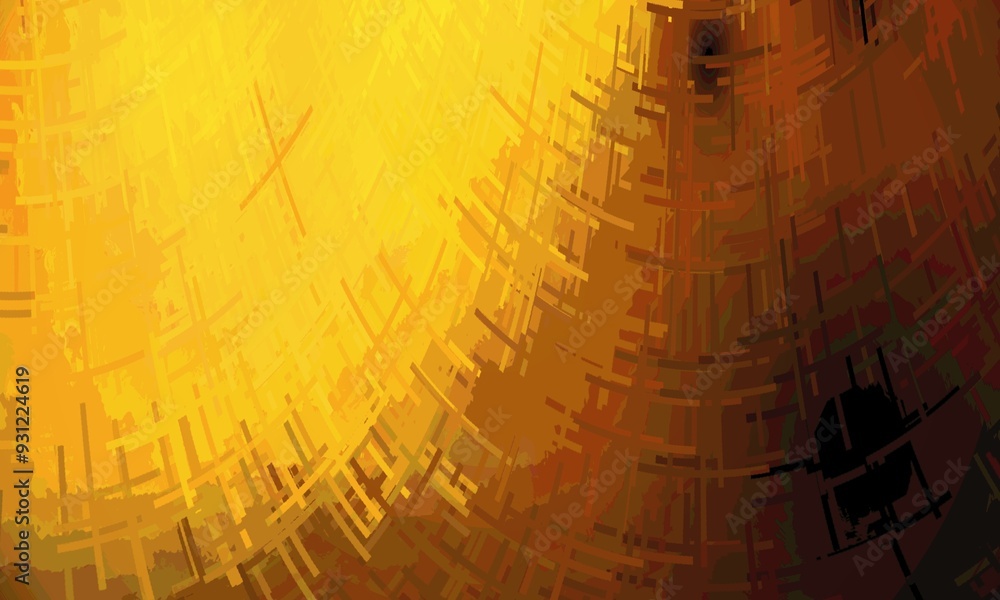 Obraz premium Golden gradient Abstract Background with minimal geometric pattern