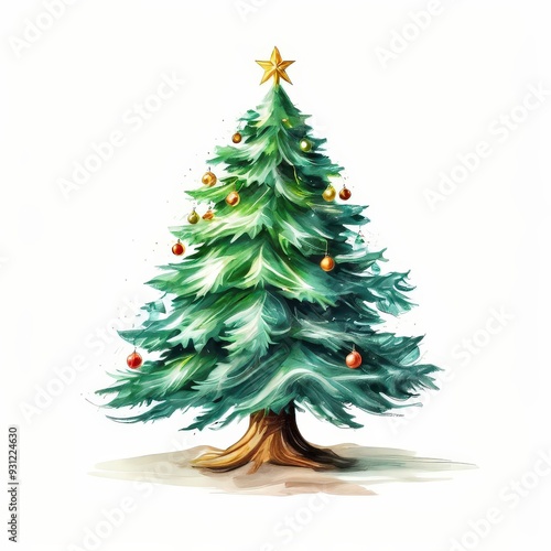 the AI Image Generator, Christmas Tree Clipart