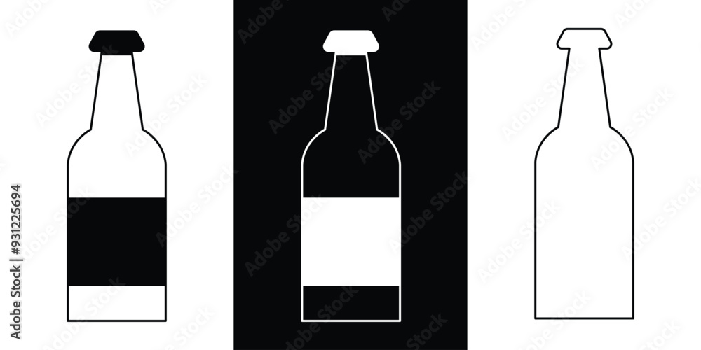Plastic bottle icon in flat, line style set. isolated on white background. design Plastic water bottle. collection for a Container water bottle sign vector for apps and website in eps 10. Plastic bottle icon in flat, line style set. isolated on white background. design Plastic water bottle. collection for a Container water bottle sign vector for apps and website in eps 10.
