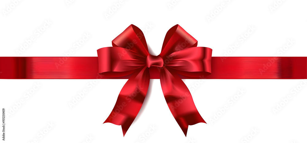 red bow isolated on transparent background red bow isolated on transparent background
