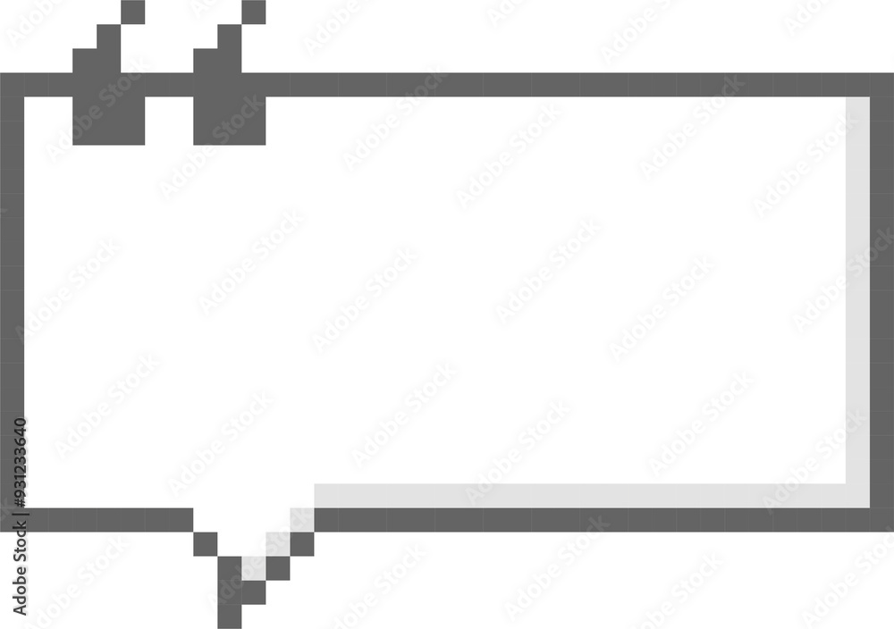 8bit retro game pixel speech bubble balloon with quotation marks, icon sticker memo keyword planner text box banner, flat png transparent element design 8bit retro game pixel speech bubble balloon with quotation marks, icon sticker memo keyword planner text box banner, flat png transparent element design