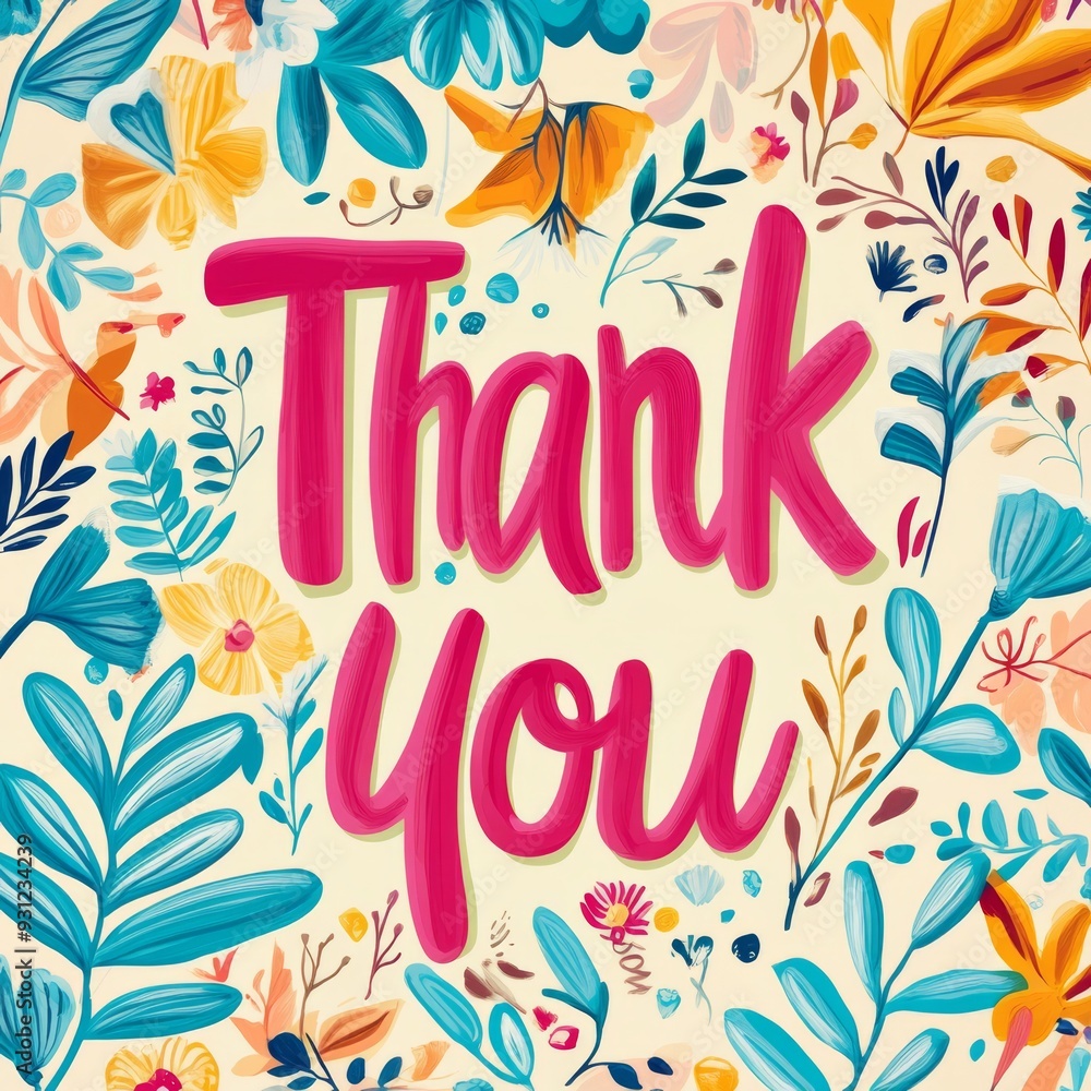 Pastel 'Thank You' Card Pastel 'Thank You' Card