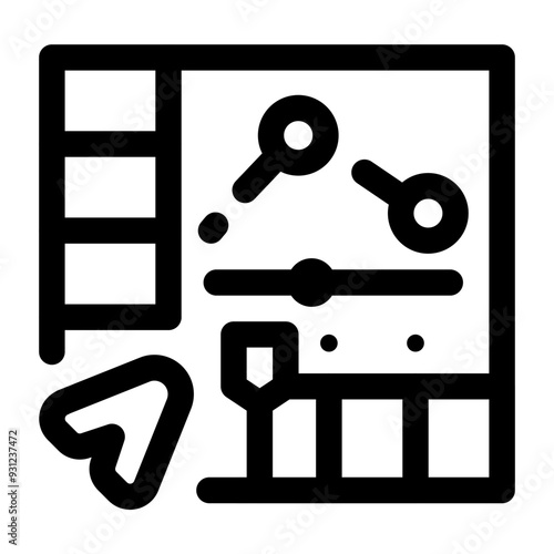 Animator Motion Line Icon