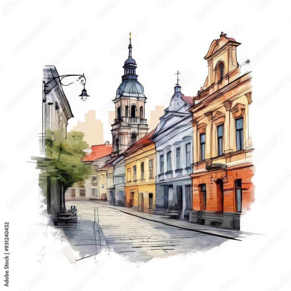Naklejka premium the AI Image Generator, Artwork Boleslawiec, Dolnoslaskie Poland
