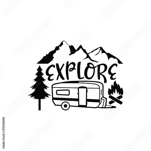 Camping, Camping typo, Typography, Adventure, Adventure Typography, Camp Squad, 