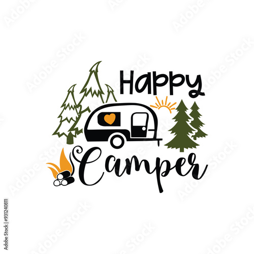 Camping, Camping typo, Typography, Adventure, Adventure Typography, Camp Squad, 