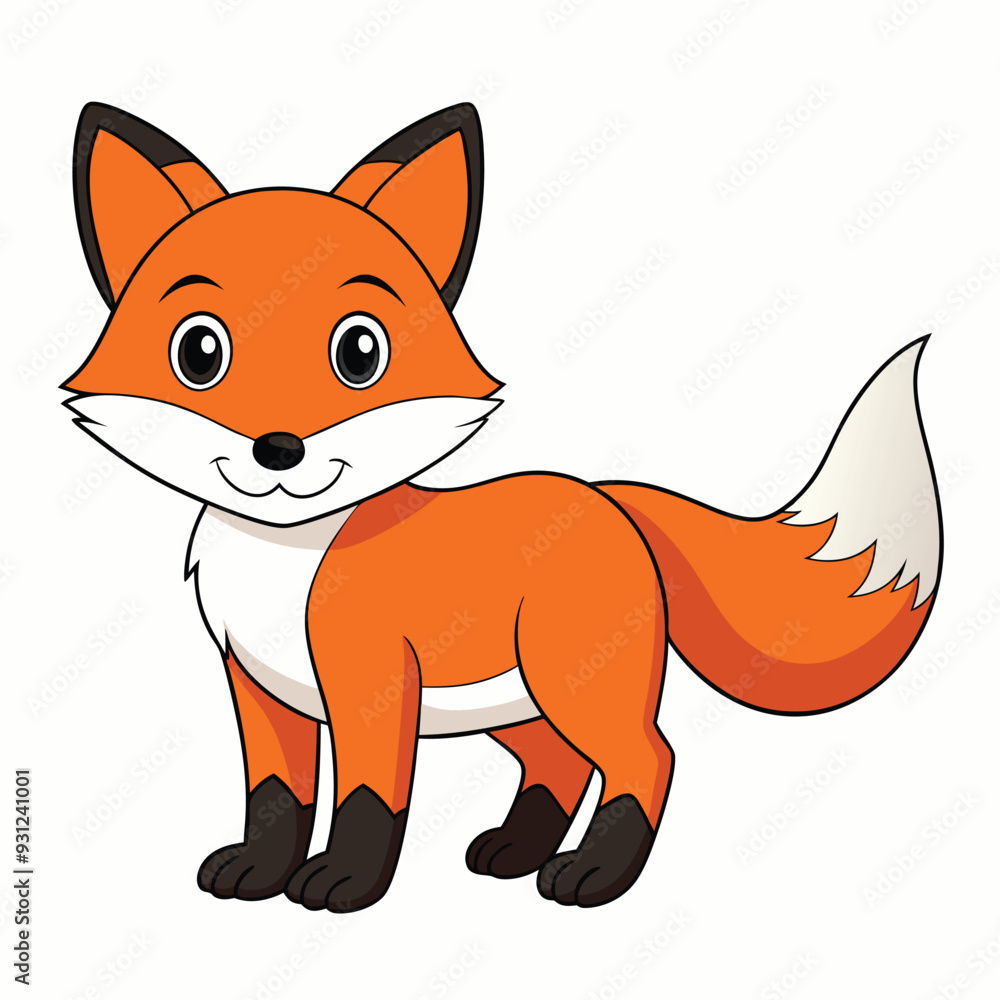 fox white background vector illustration fox white background vector illustration