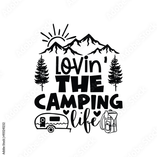 Camping, Camping typo, Typography, Adventure, Adventure Typography, Camp Squad, 