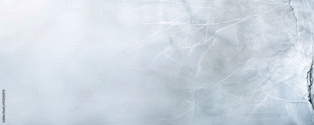 Naklejka premium Smooth marble surface with delicate swirls of light gray, offering a sophisticated backdrop with generous copy space